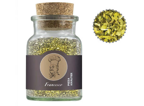 Product image Gewürzmischung Pizza-Kräuter, ca. 30g, Korkenglas Werbeartikel