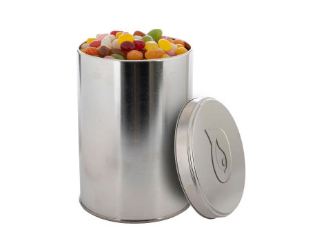 Product image Große Dose geprägt 1,3 L mit Süßigkeiten Werbeartikel