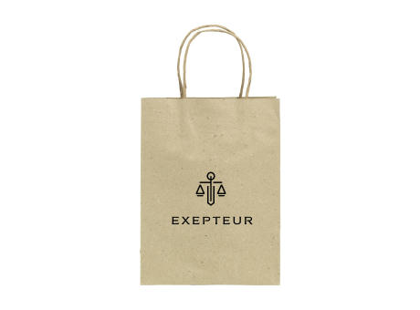 Leaf It Bag aus recyceltem Graspapier (120 g/m²) M bedrucken