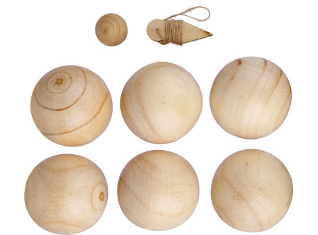 Holzkugelspiel-Set Quillian Werbeartikel