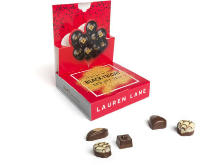 Lindt Mini Pralinés in Pop-Up Kartonage bedrucken