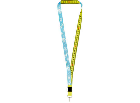 Product image Isla 1 Meter RPET Sublimation Lanyard mit Sicherheitsverschluss Werbeartikel