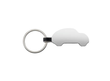 Schlüsselring Auto aus RCS rec. Zinklegierung Werbeartikel