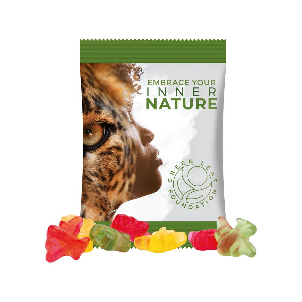 Minitüte 15 g Trolli Fruchtgummi Standardformen Werbeartikel