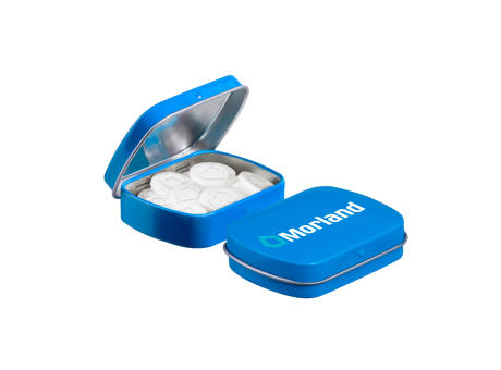 Mini Klappdeckeldose Logo Pfefferminz Werbeartikel