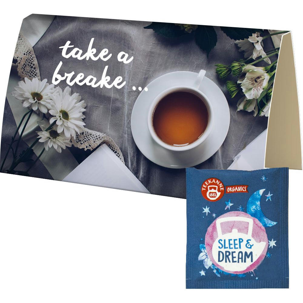 Product image Beuteltee Sleep & Dream, ca. 1,7g, Werbekarte A6 gefaltet Werbeartikel