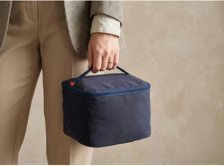 Isotherme Bento-Lunchbag 'Sendai', Polycotton Mitternachtsblau Werbeartikel