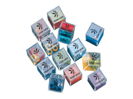 Geduldsspiel-Set aus Kunststoff Leslie Werbeartikel