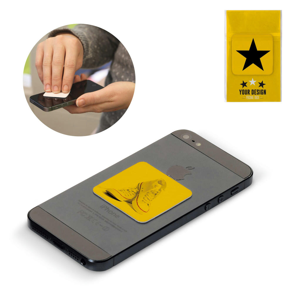 Product image Antibakterieller Mikrofaser-Mini-Display-Reiniger 35 x 35mm Werbeartikel