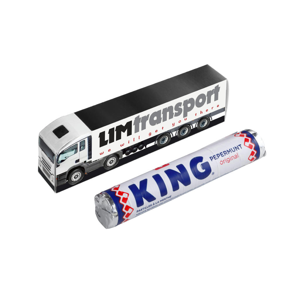 Product image Mini LKW mit einer Rolle Süßigkeiten Werbeartikel