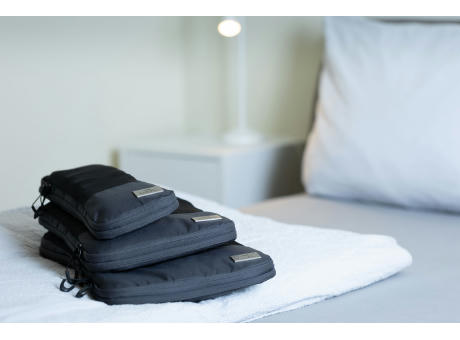 Product image TROIKA Reise-Kompressionstaschen Set BLUE CYCLE PACKING CUBES bedrucken