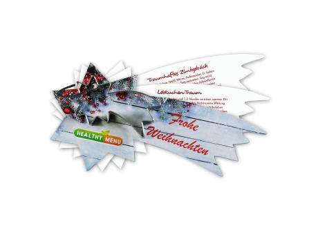 Backförmchen mit Rezeptblock - Komet Werbeartikel