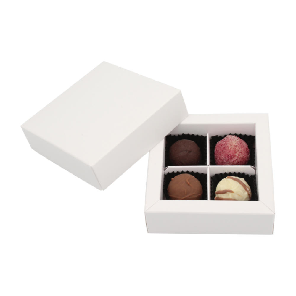 Product image Pralinenbox 4er Confiseriepraline Werbeartikel