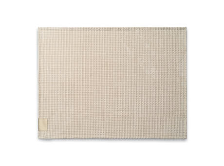 CELINE. Decke aus recyceltem Polyester (100 % rPET) mit einem Aufnäher zur individuellen Veredelung Werbeartikel