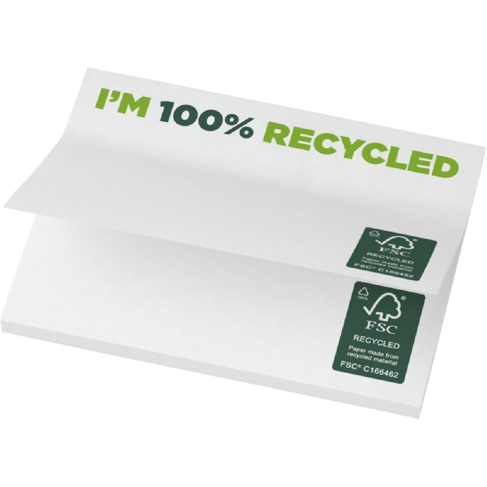 Product image Sticky-Mate® recycelte Haftnotizen 100 x 75 mm Werbeartikel