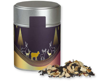 Product image Wintertage Tee, ca. 70g, Metalldose Midi silber Werbeartikel