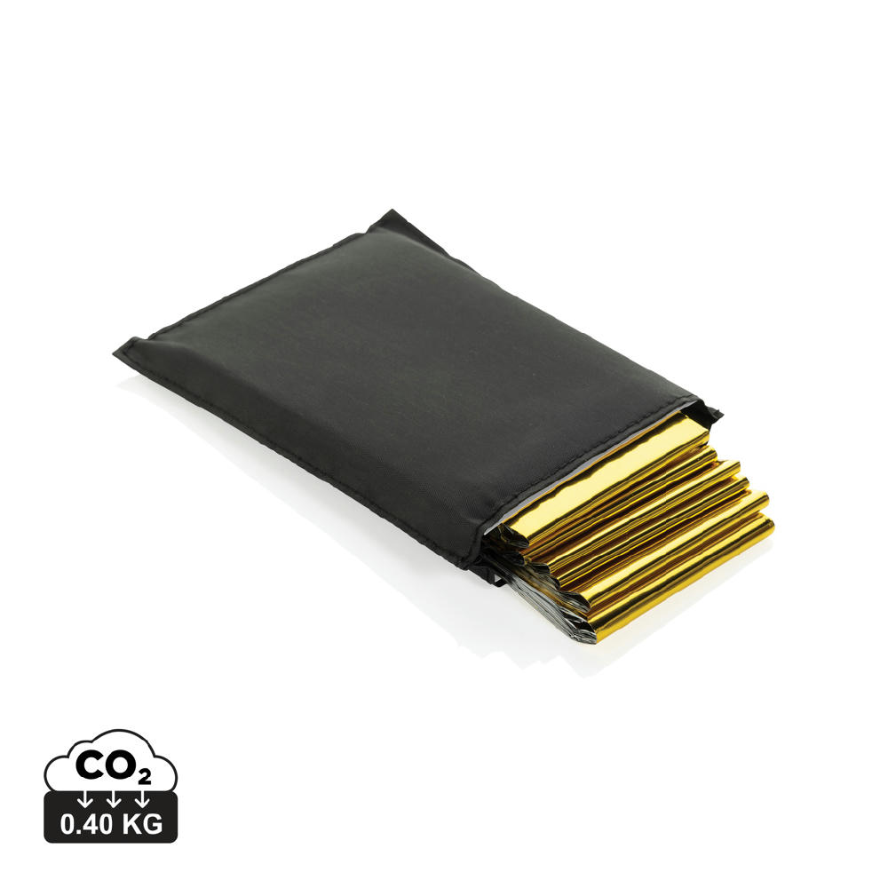 Product image Solra-Rettungsdecke in RCS-Tasche aus recyceltem RPET Werbeartikel