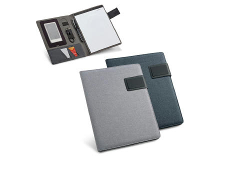 PYNCHON. A5-Schreibmappe aus Leinenimitat und PU mit linierte Seiten Schreibblock Werbeartikel