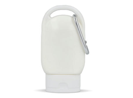 Product image Sonnenschutzlotion mit Karabiner SPF30 aus recyceltem Material bedrucken