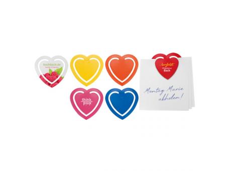 Zettelklammer "Herz" bedrucken