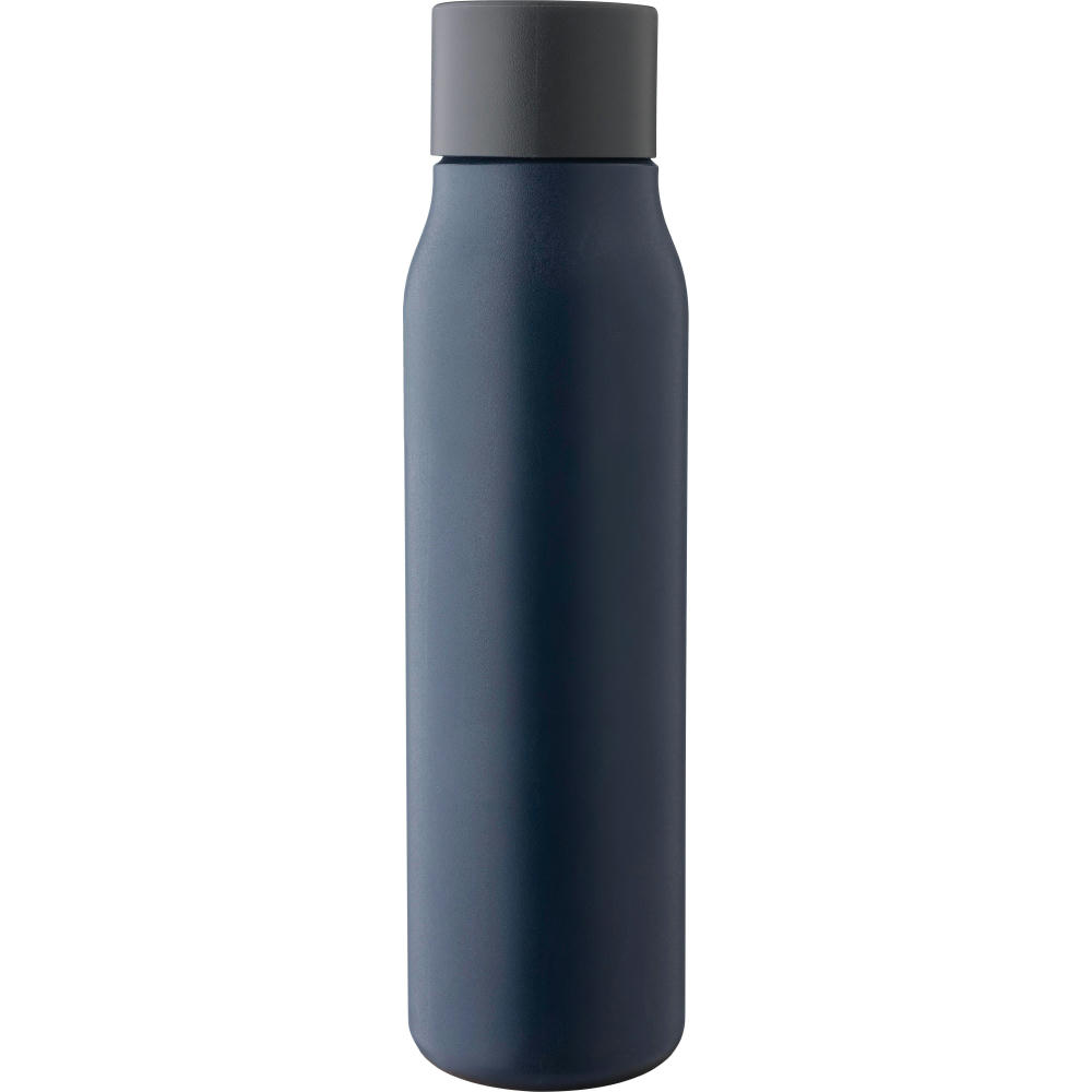 Product image Doppelwandige Trinkflasche aus recyceltem Edelstahl (600 ml) Cassian Werbeartikel