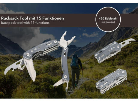 TROIKA Multifunktions-Werkzeug RUCKSACK TOOL Werbeartikel