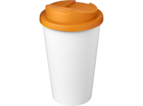 Americano® Eco 350 ml recycelter Becher mit auslaufsicherem Deckel bedrucken