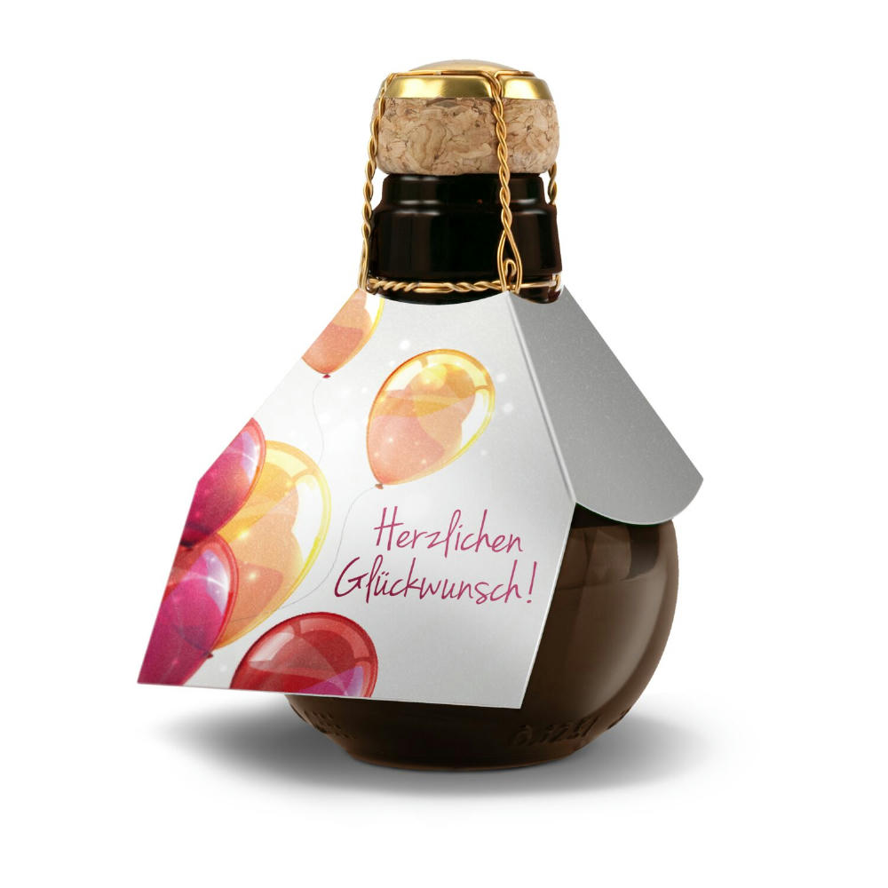 Product image Kleinste Sektflasche der Welt! Herzlichen Glückwunsch - Ohne Geschenkkarton, 125 ml Werbeartikel
