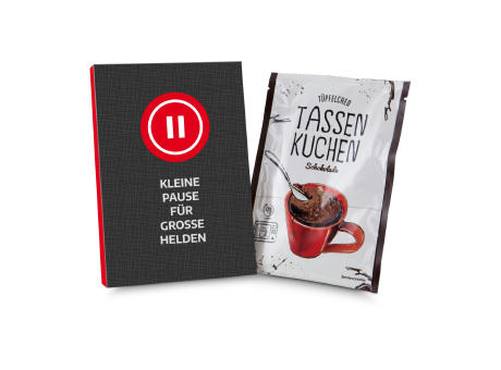 Product image Geschenkartikel / Präsentartikel: Tassenkuchen Schokolade 70 g, kleine Pause im Home-Office Werbeartikel