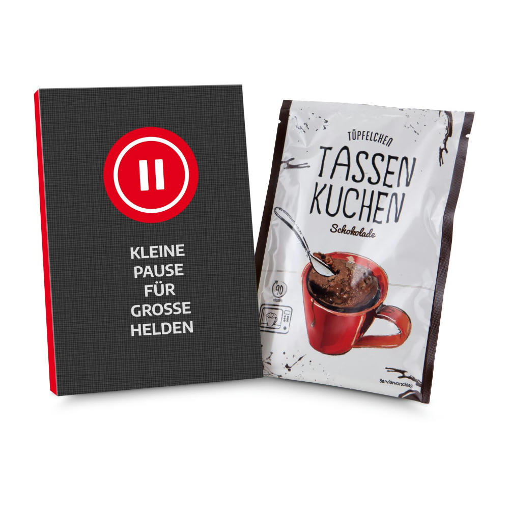 Product image Geschenkartikel / Präsentartikel: Tassenkuchen Schokolade 70 g, kleine Pause im Home-Office Werbeartikel
