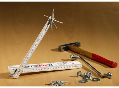 Zollstock, Magnet-Zollstock, Meterstab mit Magnet Werbeartikel