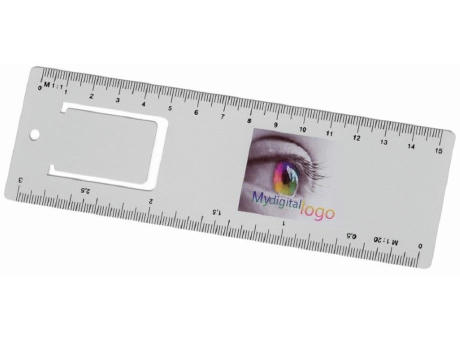 thanxx® Lineal "Mail@Metal"  silber bedrucken