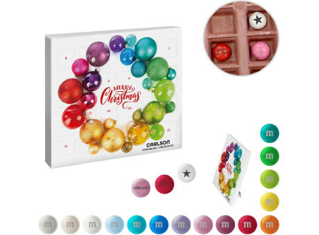 Product image reinpapier® Mini-Adventskalender mit personalisierten M&M'S® Schokolinsen Werbeartikel