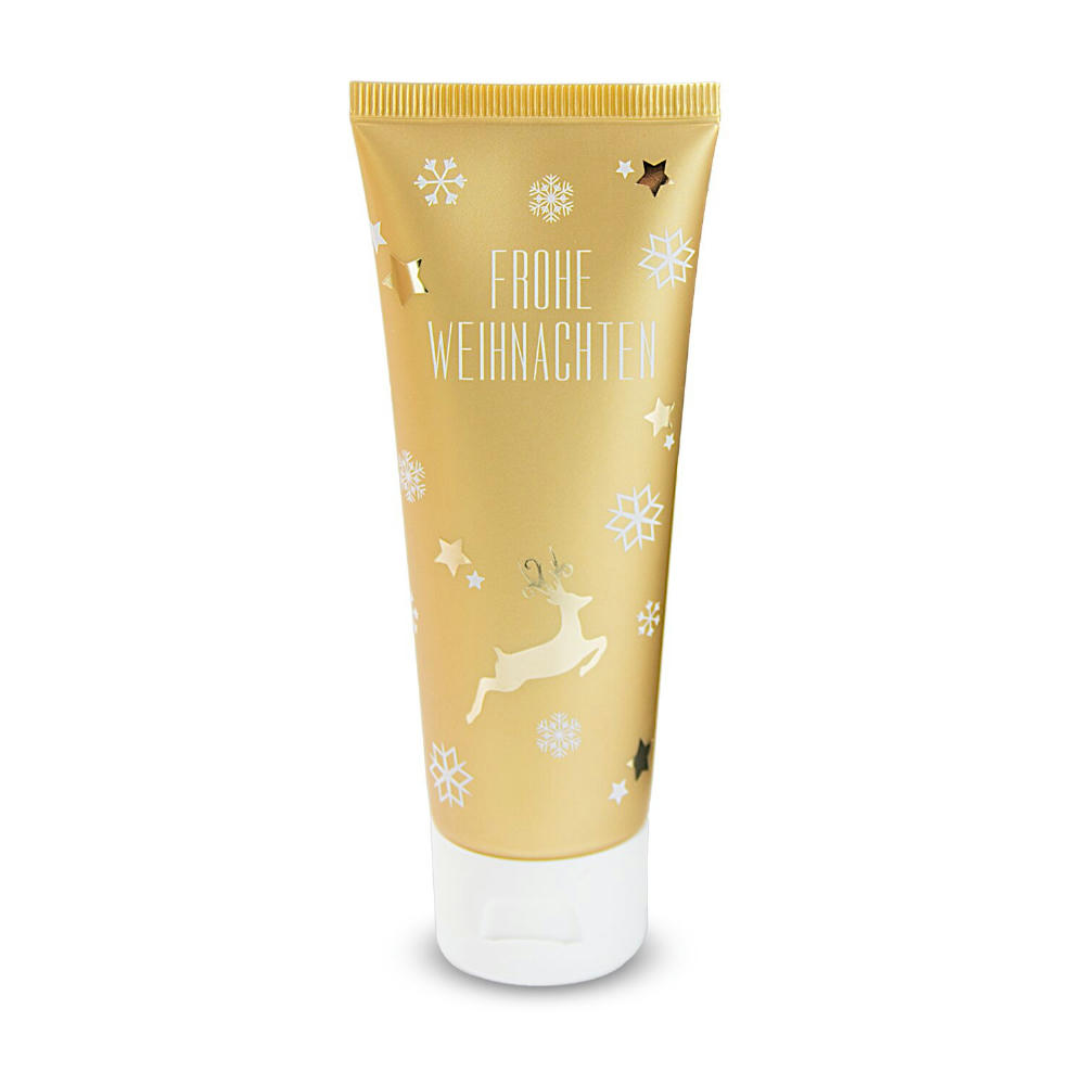 Product image Pflegetube Frohe Weihnachten - 75 ml Hand- & Nagelcreme ALOE VERA SENSITIV Werbeartikel