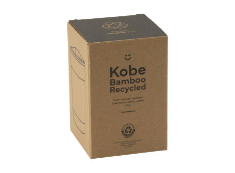 Product image Kobe Bamboo RCS Recycled Steel 350 ml Kaffeebecher bedrucken