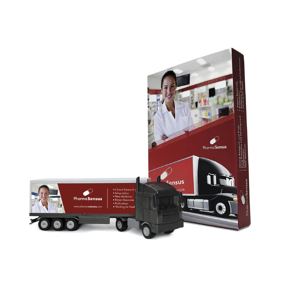 Bausatz in Geschenkverpackung "Sattelschlepper" Werbeartikel