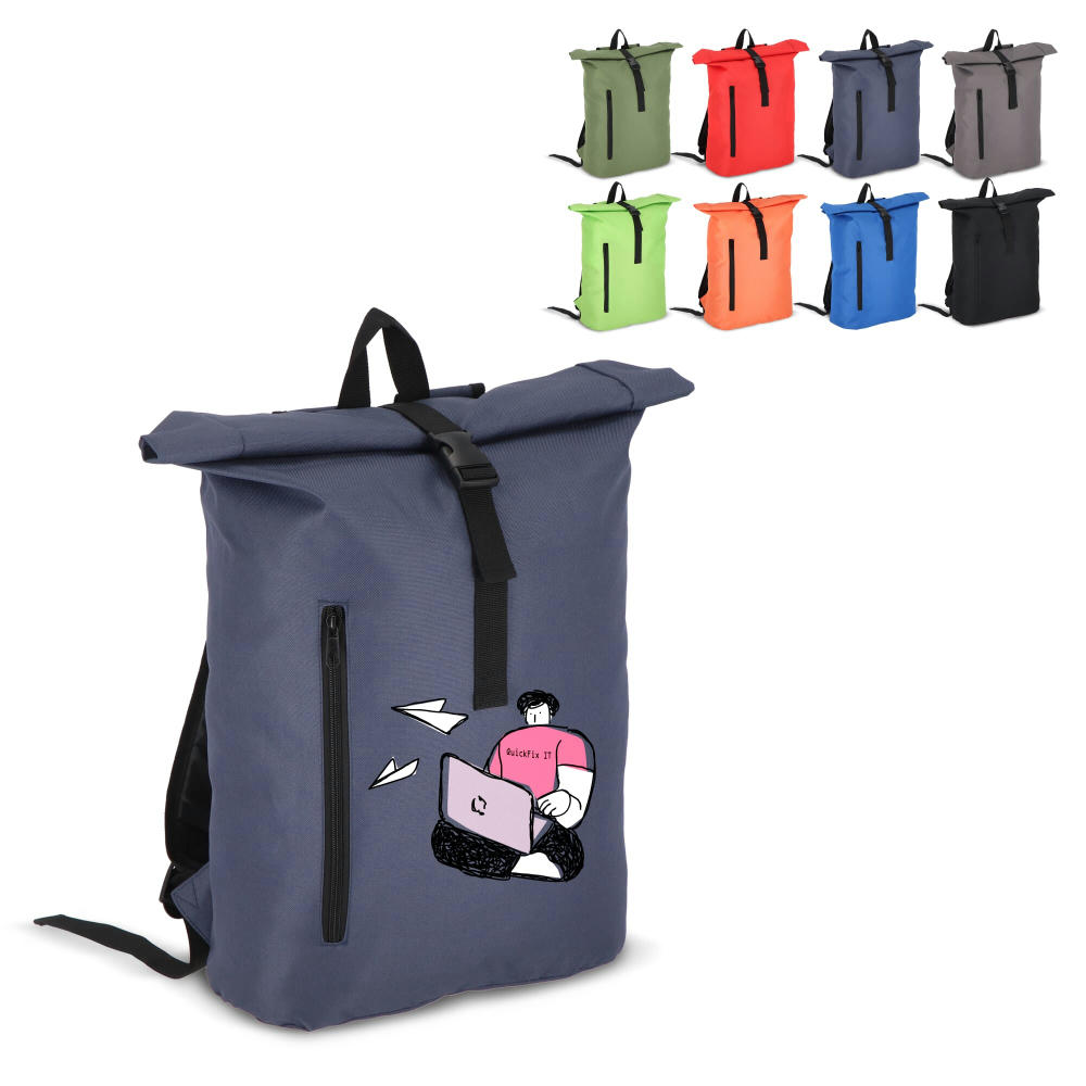 Product image R-PET 600D Rolltop-Rucksack 20L Werbeartikel