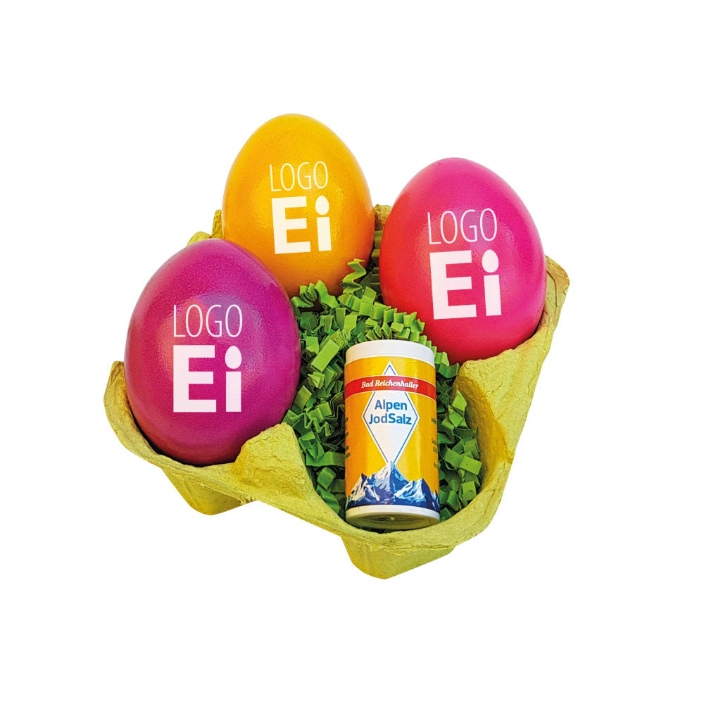 Product image LogoEi 3er mit Salz Werbeartikel