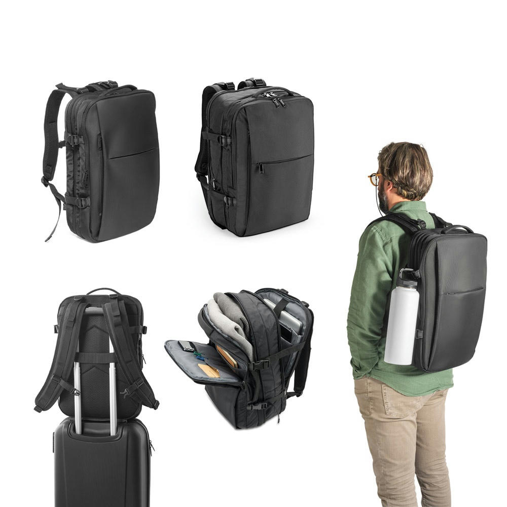 Product image DALLAS. Hochverdichteter Reiserucksack aus recyceltem 600D-Polyester für 17.3"-Laptop Werbeartikel