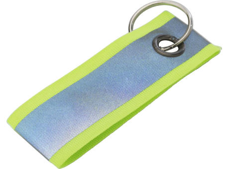 Reflektierender Polyester-Schlüsselanhänger Aliyah Werbeartikel