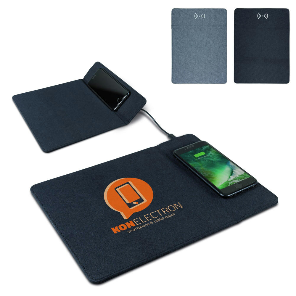 Product image Mousepad inkl. kabelloser Ladestation ( 5W ) Werbeartikel