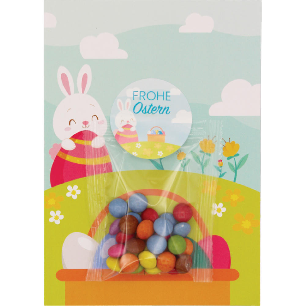 Product image Osterkarte mit Schokolinsen Werbeartikel
