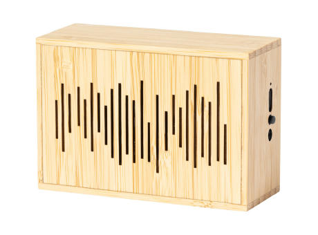 kabelloser Solarstrom-Lautsprecher Mossy Werbeartikel