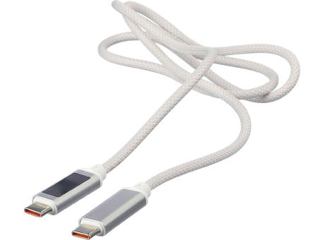 Ladekabel aus Nylongewebe 65W Claudia bedrucken