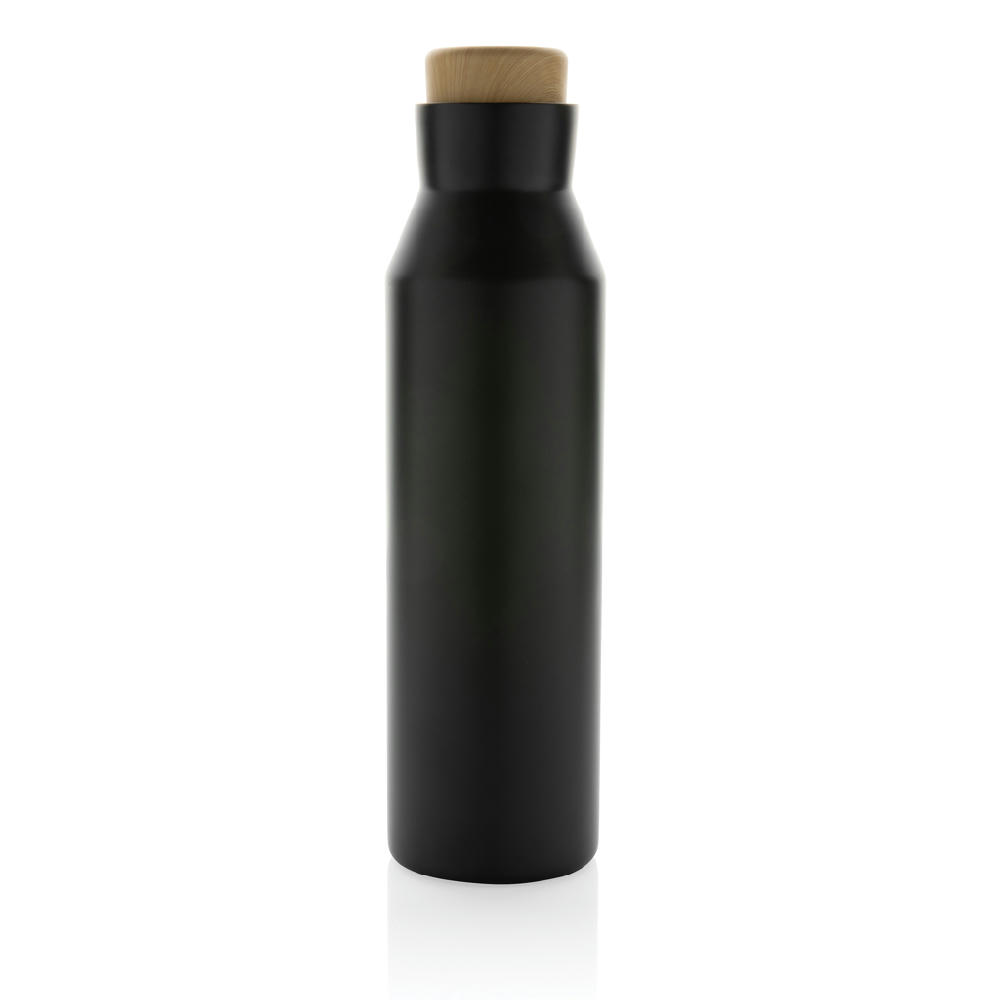 Gaia Vakuumflasche aus RCS recyceltem Stainless-Steel Werbeartikel