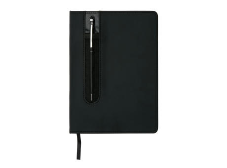 Basic Hardcover PU A5 Notizbuch mit Stylus-Stift bedrucken