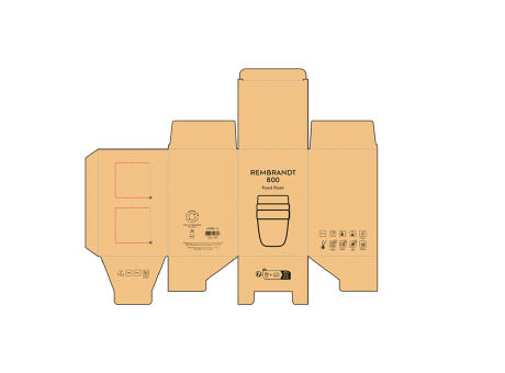 Rembrandt 800 Lunchbecher recy. Edelstahl 760 ml  Werbeartikel