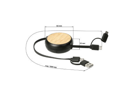 Ladekabel "Power", 5 in 1 Werbeartikel