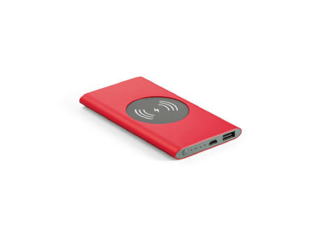 Product image CASSINI. Powerbank 4'000 mAh mit 5W wireless Ladegerät aus Recyceltes Aluminium (100 % rAL) bedrucken