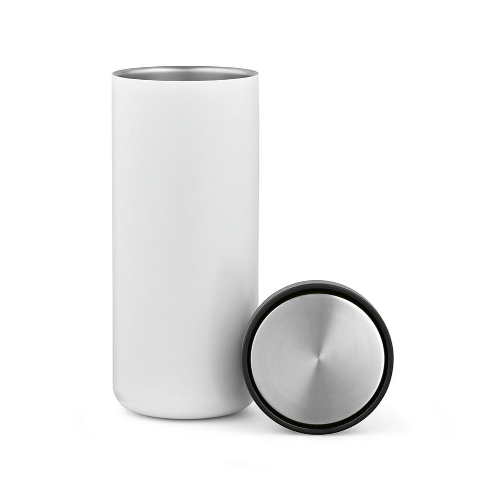 Product image Rhine Thermobecher 600ml aus recy. Edelstahl, doppelwandig, mit 360°-Push-Deckel Werbeartikel